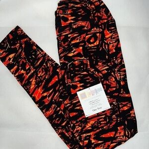 NEW!!! Halloween Black & Orange Leggings size OS LuLaRoe